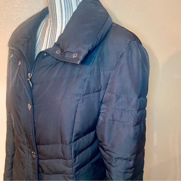 Kenneth Cole Reaction Coat Large Black Puffer Jacket Duckdown Wildfowl Feathers - Picture 7 of 16